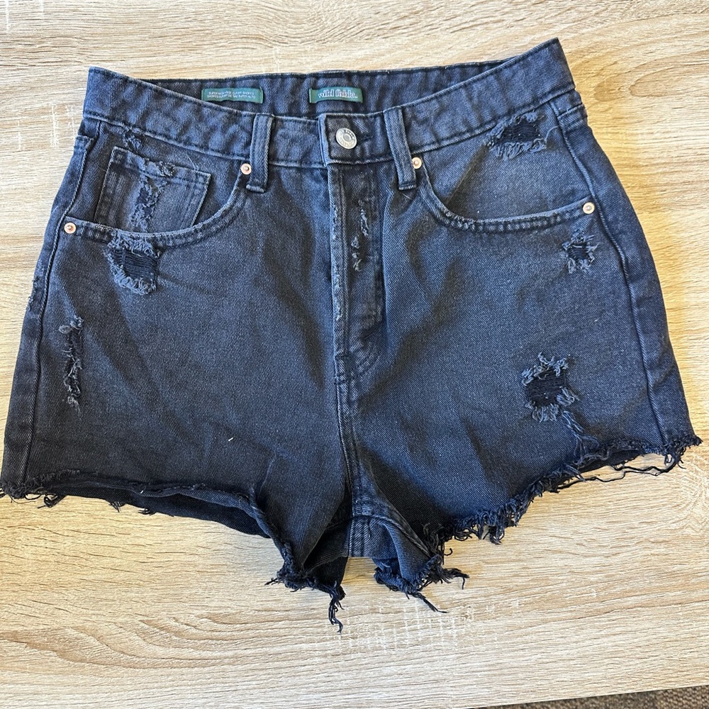 Black wild fable denim shorts